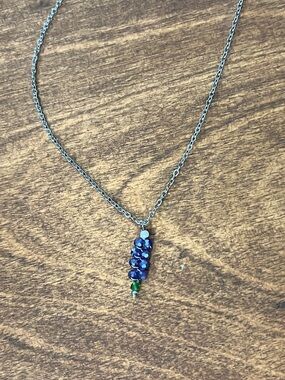 Delicate Bluebonnet Bead Necklace - Women Jewelry